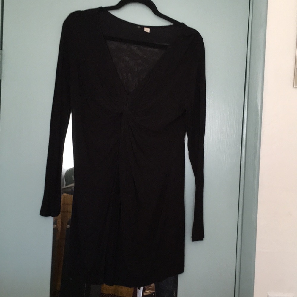 Tie front tunic/mini dress